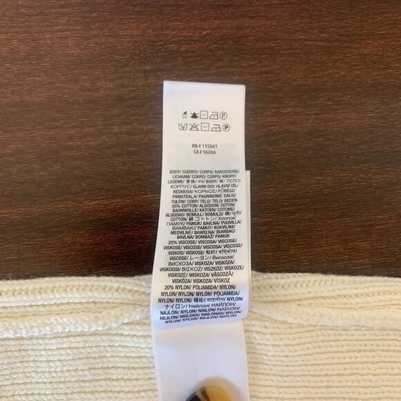 Seven all mankind button up tank in white cotton blend size L , NWT - Picture 7 of 7